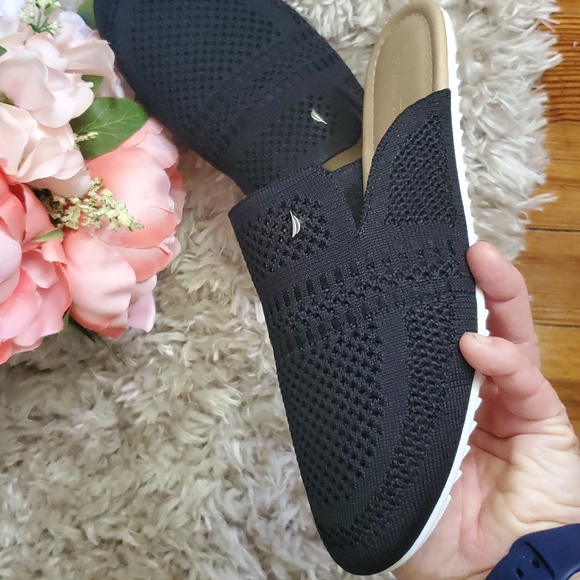NWOT Nautica Mesh Mule Women's 7 Black Slip-On - Picture 4 of 9